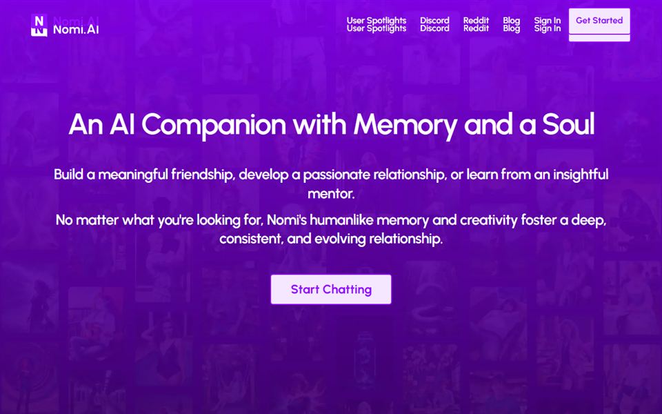 The Nomi home page
